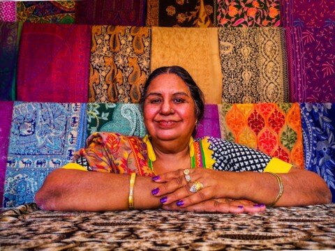 Durga Puja Shopping Guide: Best Markets to Shop in Kolkata 22 Colorful sarees and fabrics on display at a Kolkata market during Durga Puja shopping season