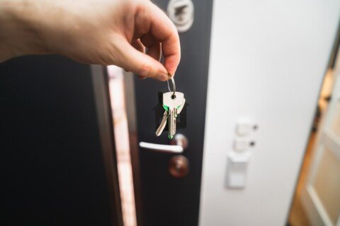 Door key representing security checks on a PG safety checklist in Kolkata