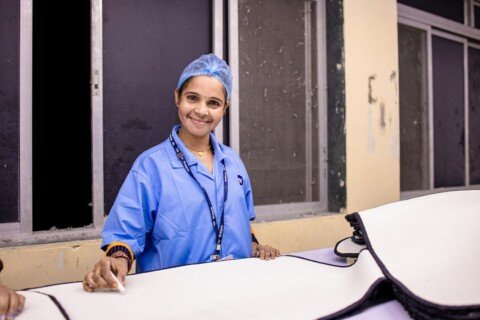 A nursing student in hospital scrubs, illustrating B.Sc Nursing and GNM training at nursing colleges in Kolkata