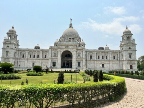 Victoria Memorial dome and gardens in Kolkata, a top thing to do in Kolkata